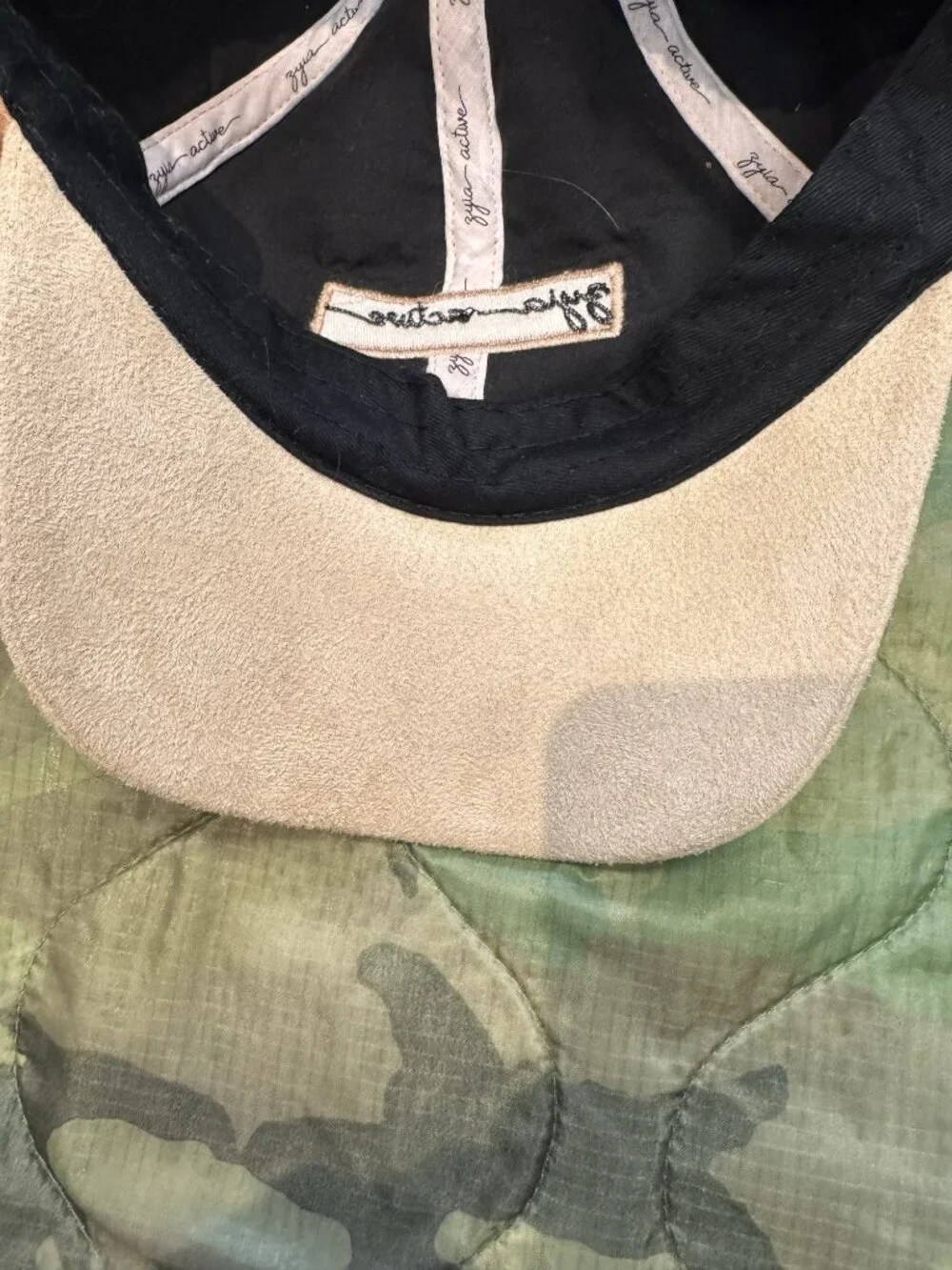 Zyia Active Sherpa Baseball Cap Tan - One Size